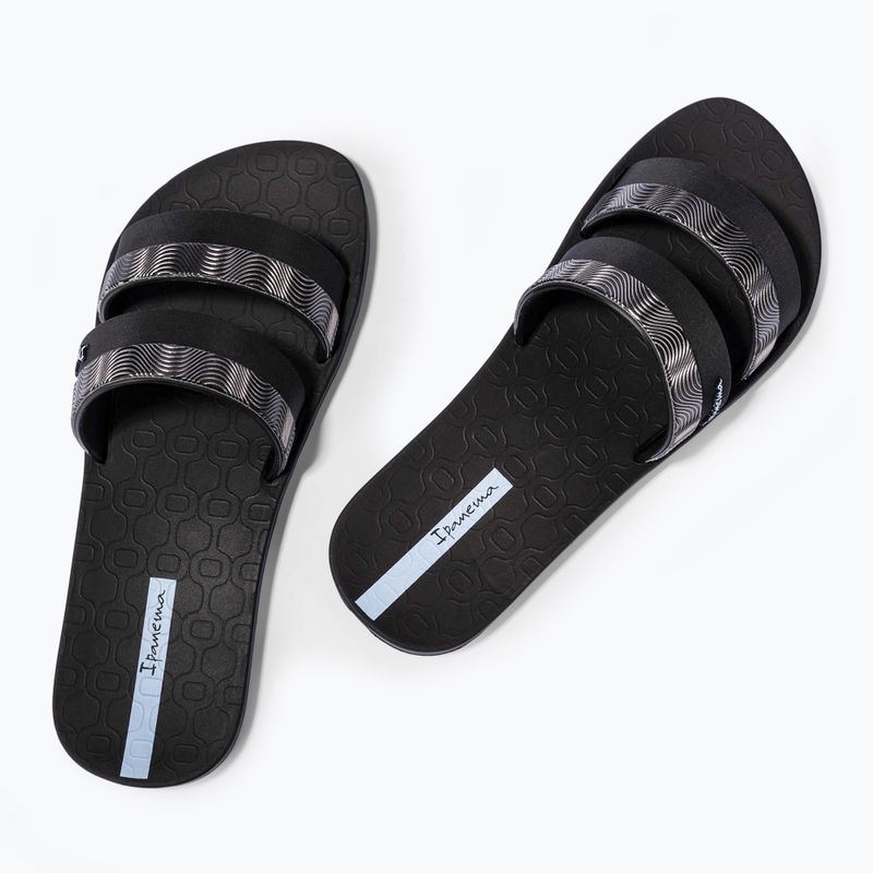 Dámské nazouváky Ipanema Mesh Slide black/blue 3
