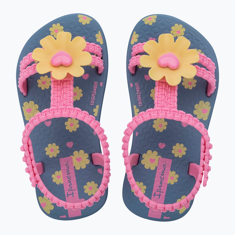 Ipanema Daisy Baby modré/růžové/žluté sandály 2