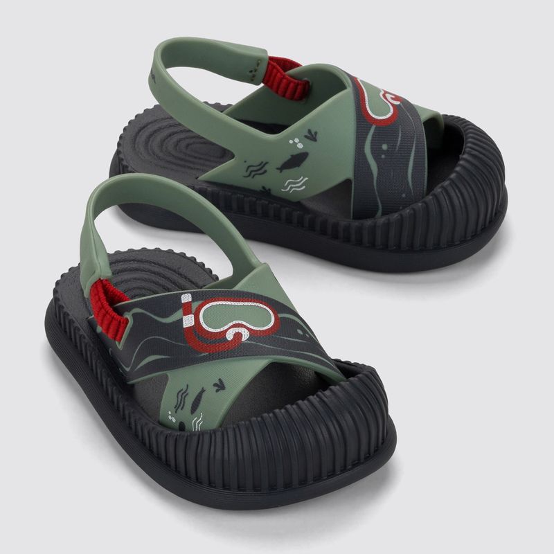 Dětské sandály Fun Sea Baby grey/green 3