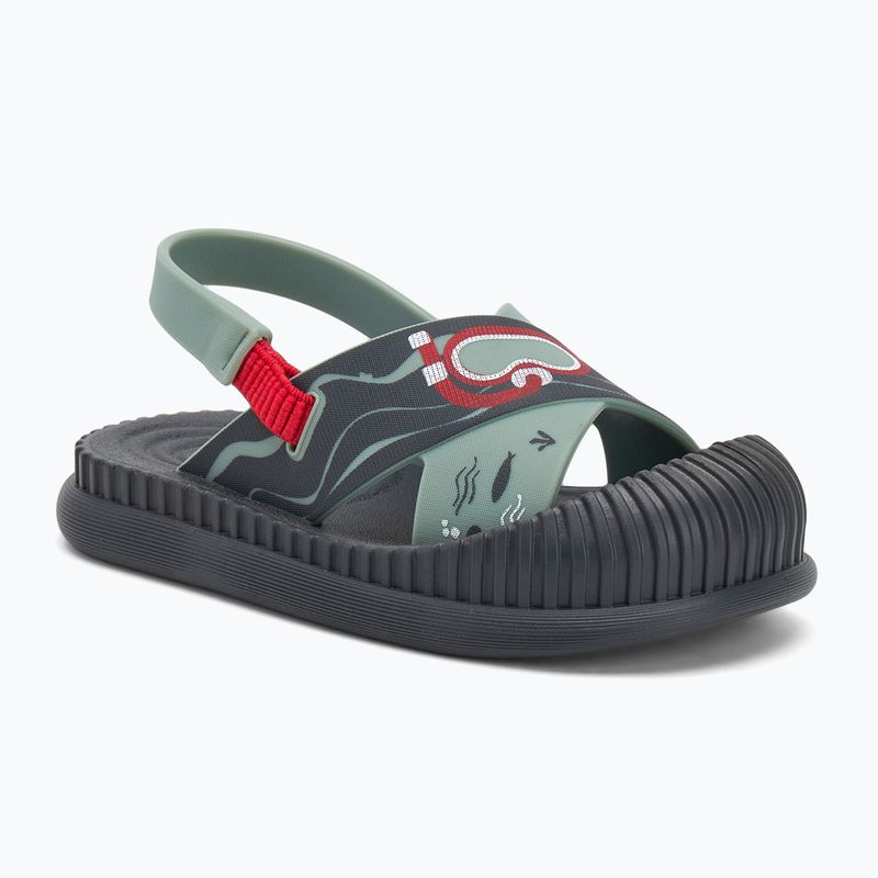 Dětské sandály Fun Sea Baby grey/green