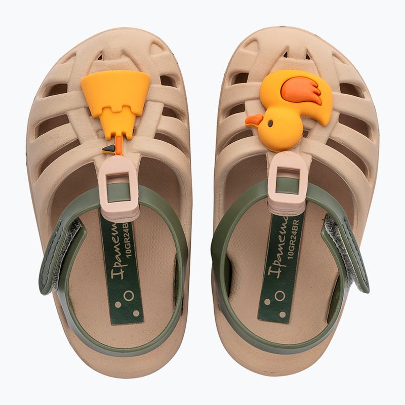 Dětské sandály Ipanema Summer XV Baby light beige/green/yellow 2