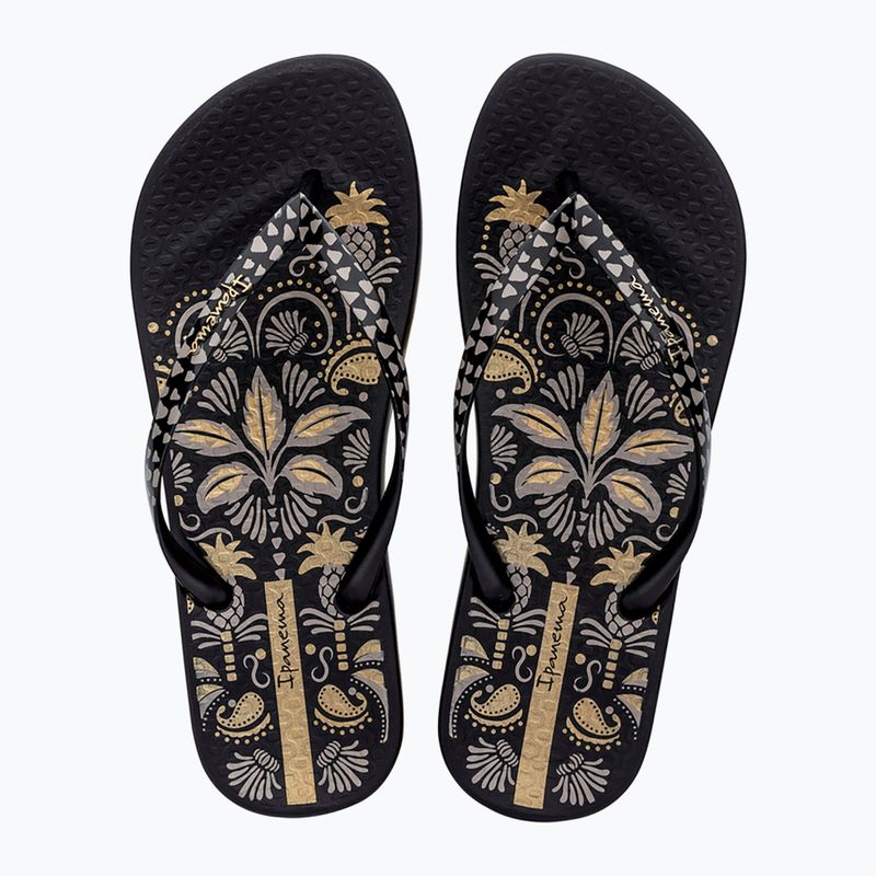 Dámské žabky Ipanema Anat Nature VIII black/black/gold 2