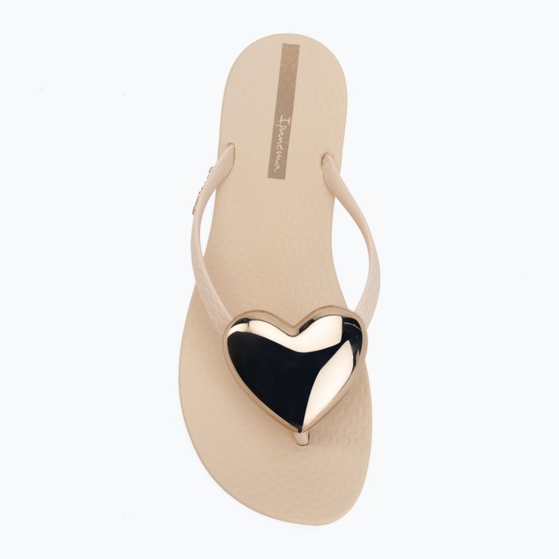 Dámské žabky Ipanema Maxi Fashion beige/gold 5