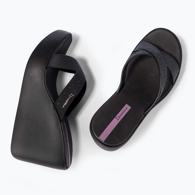 Dámské nazouváky Ipanema High Fashion II Slide black/glitter black/lilac 10