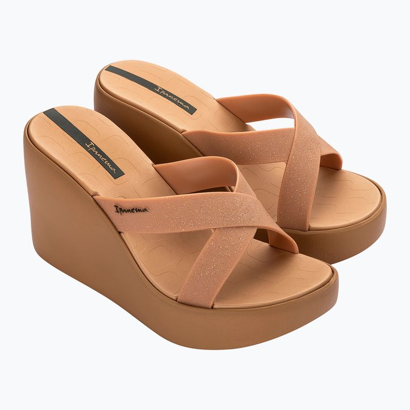 Dámské nazouváky Ipanema High Fashion II Slide beige/glitter beige/green 8