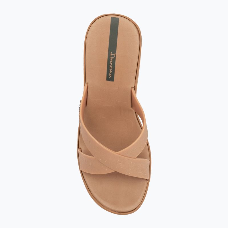 Dámské nazouváky Ipanema High Fashion II Slide beige/glitter beige/green 5