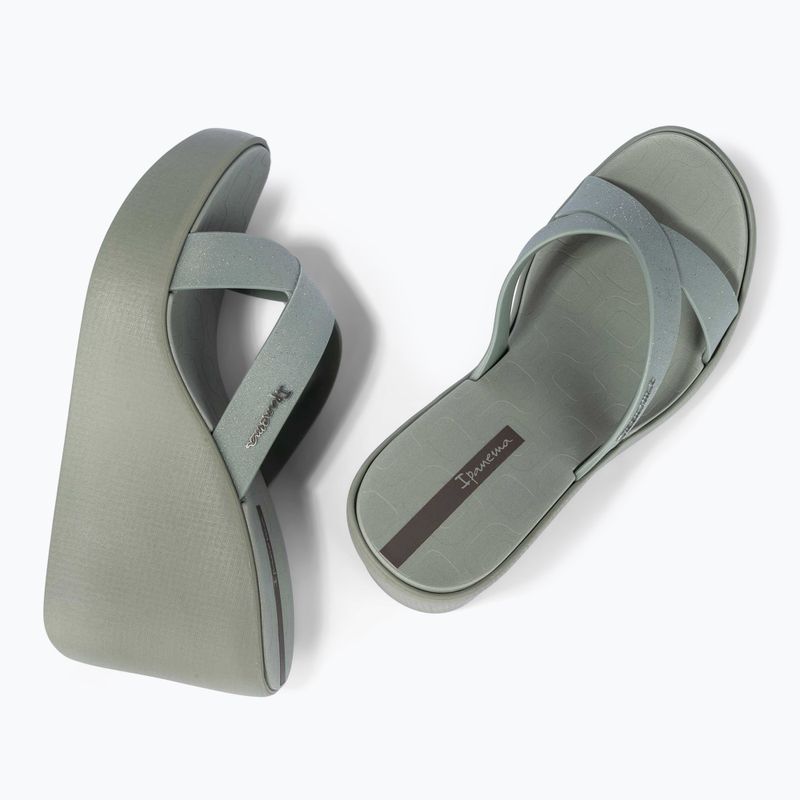 Dámské nazouváky Ipanema High Fashion II Slide green/glitter green/grey 3