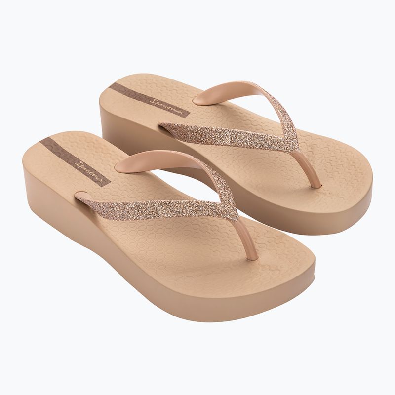 Dámské žabky Ipanema Mesh Chic Plat beige/glitter beige