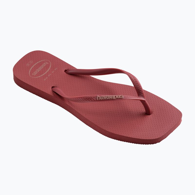 Dámské žabky Havaianas Square Logo Pop Up pau brasil 8