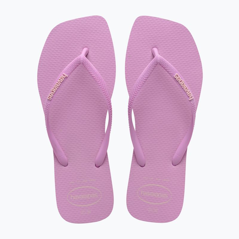 Dámské žabky Havaianas Square Logo Pop Up fresh lavender 10