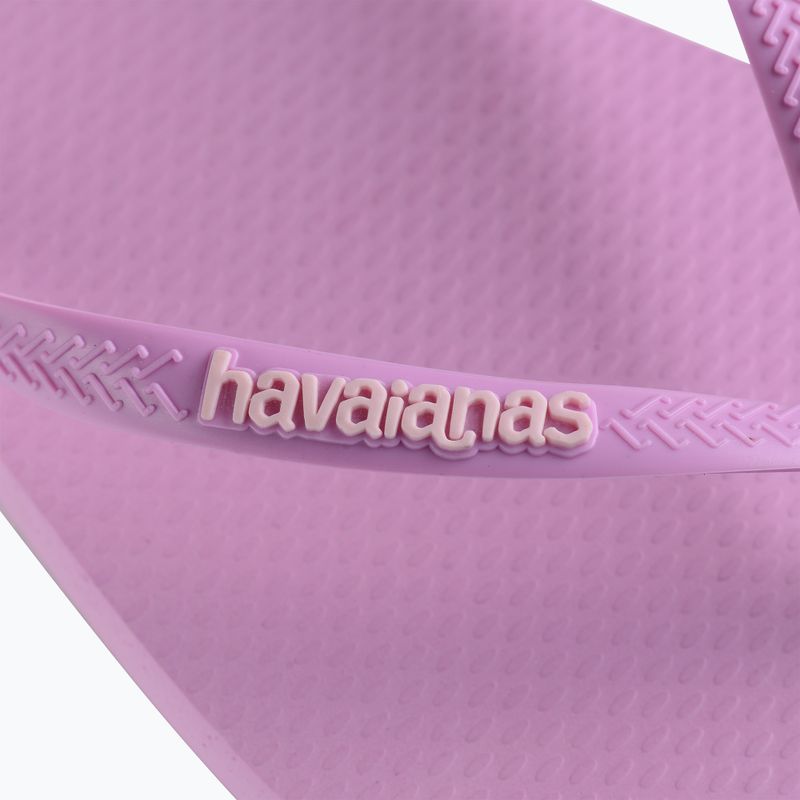 Dámské žabky Havaianas Square Logo Pop Up fresh lavender 12