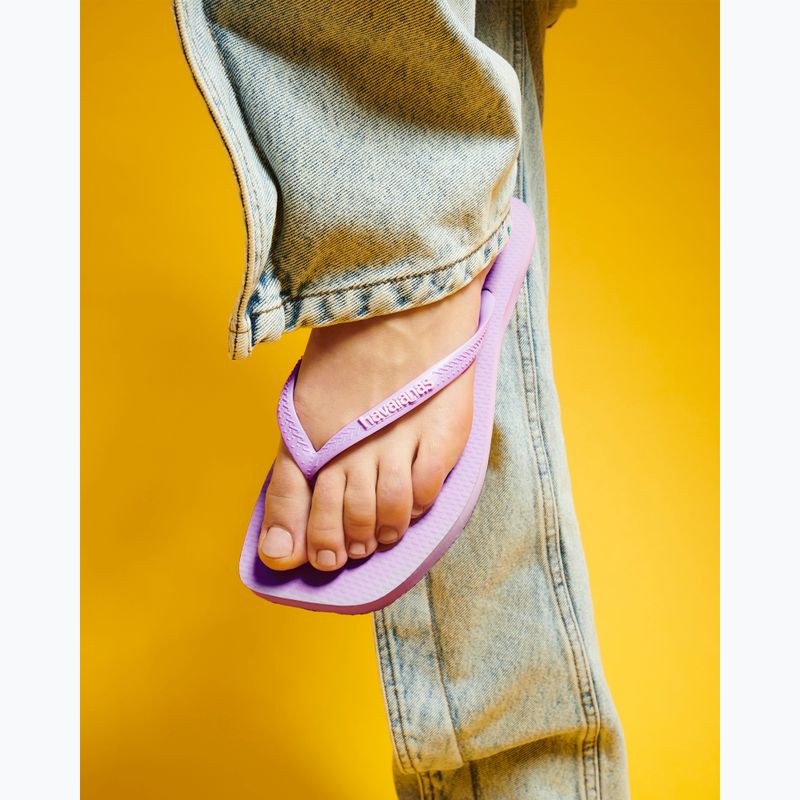 Dámské žabky Havaianas Square Logo Pop Up fresh lavender 14