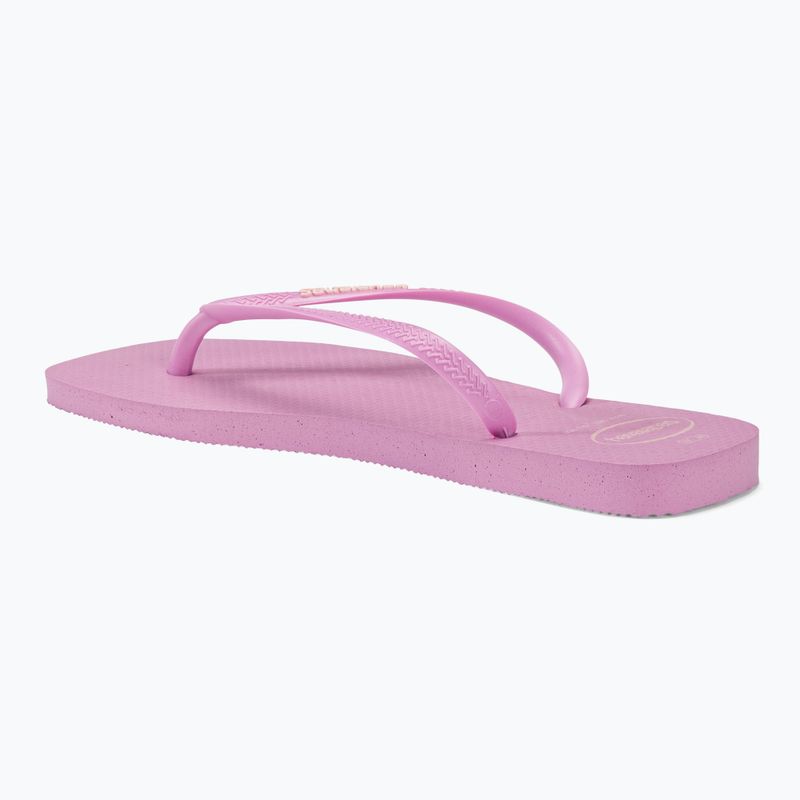 Dámské žabky Havaianas Square Logo Pop Up fresh lavender 3