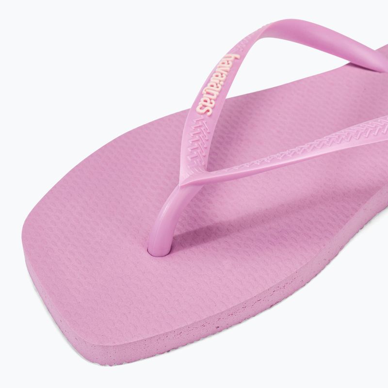 Dámské žabky Havaianas Square Logo Pop Up fresh lavender 7