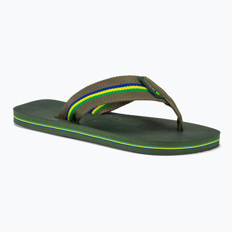 Pánské žabky Havaianas Urban Brasil olivově zelené