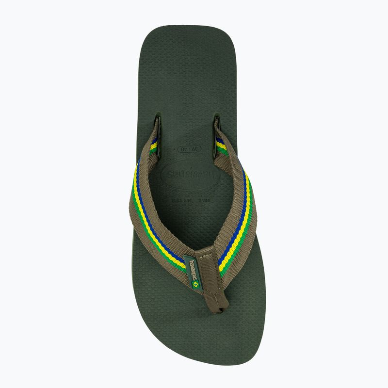 Pánské žabky Havaianas Urban Brasil olivově zelené 5