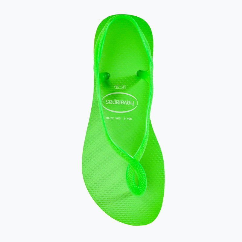 Dámské sandály Havaianas Luna Neon lemon green 4