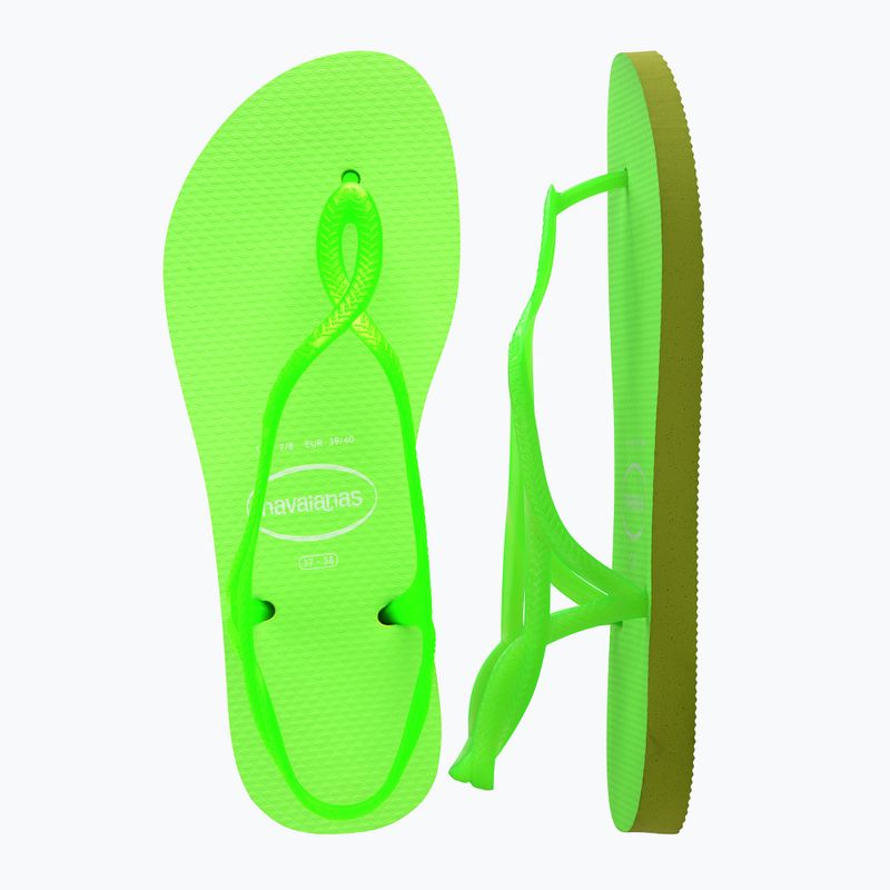 Dámské sandály Havaianas Luna Neon lemon green 10