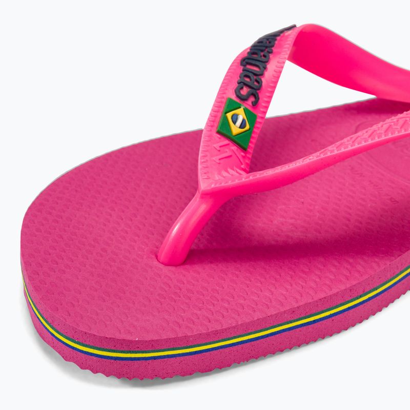 Havaianas Brasil Logo Neon žabky pink flux / pink flux 3