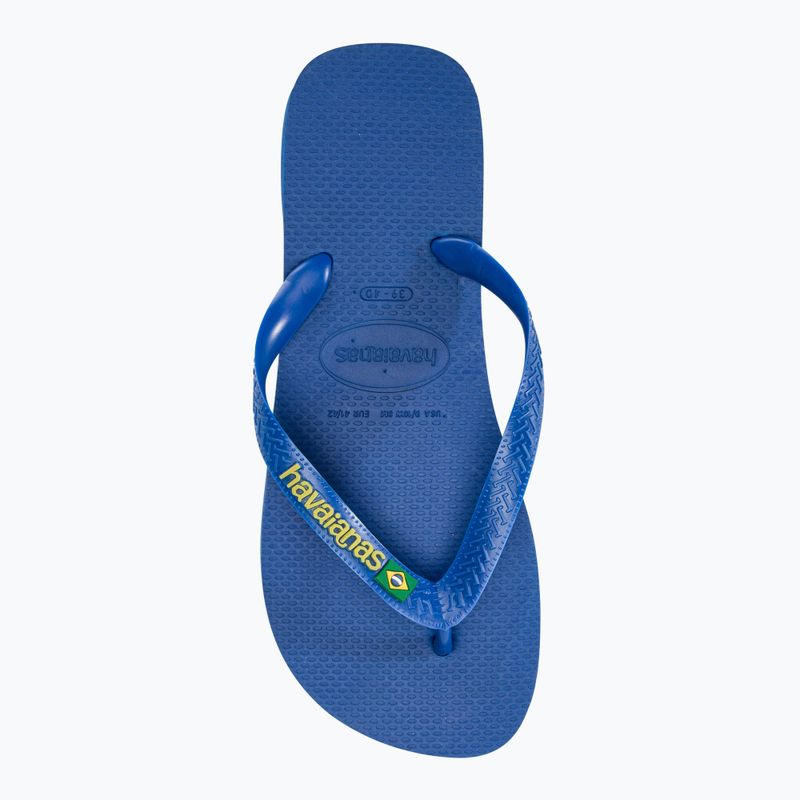 Havaianas Brasil Logo Neon žabky star blue / star blue 5