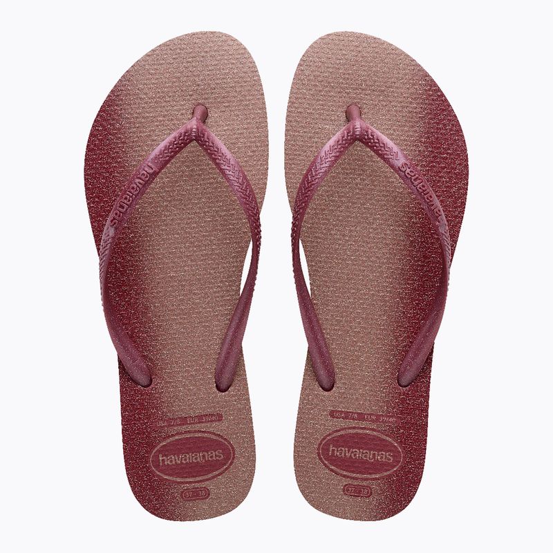 Dámské žabky Havaianas Slim Gloss amaranth 3