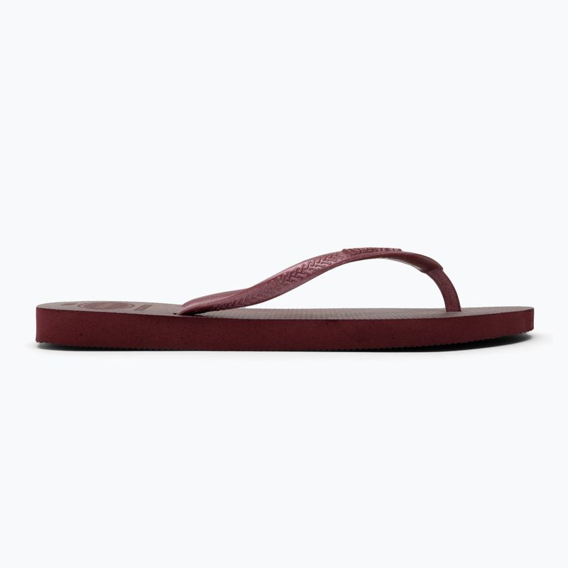 Dámské žabky Havaianas Slim Gloss amaranth 2