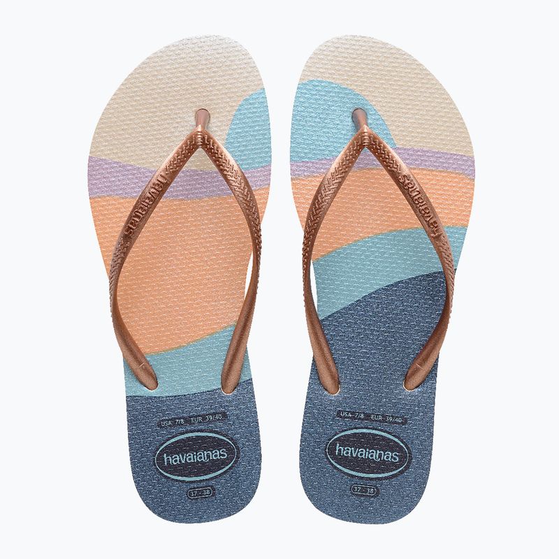 Dámské žabky Havaianas Slim Palette Glow beige 4