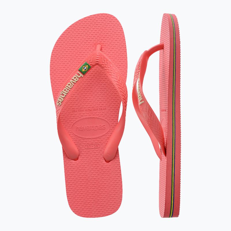 Žabky Havaianas Brasil Logo tropical coral 5
