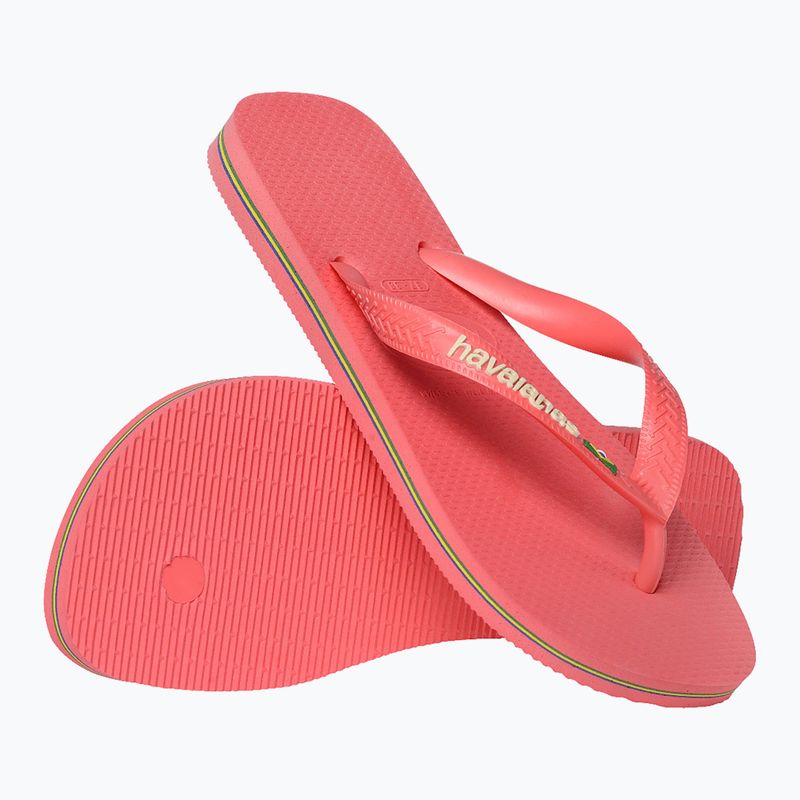 Žabky Havaianas Brasil Logo tropical coral 6