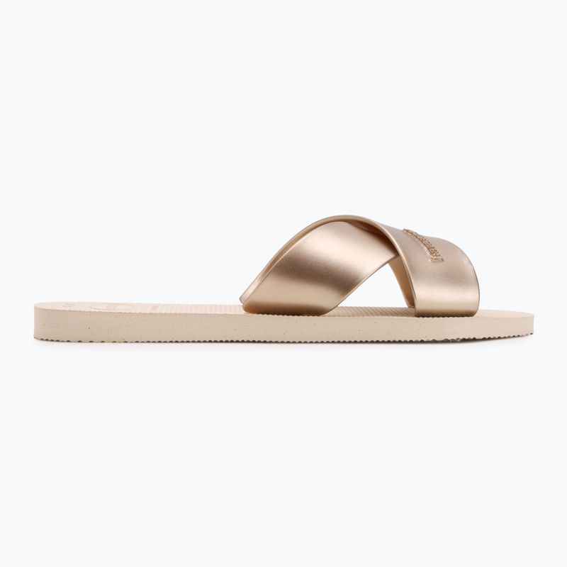 Dámské nazouváky Havaianas Aqua Metallic beige 2