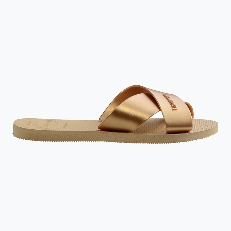 Dámské nazouváky Havaianas Aqua Metallic golden 9