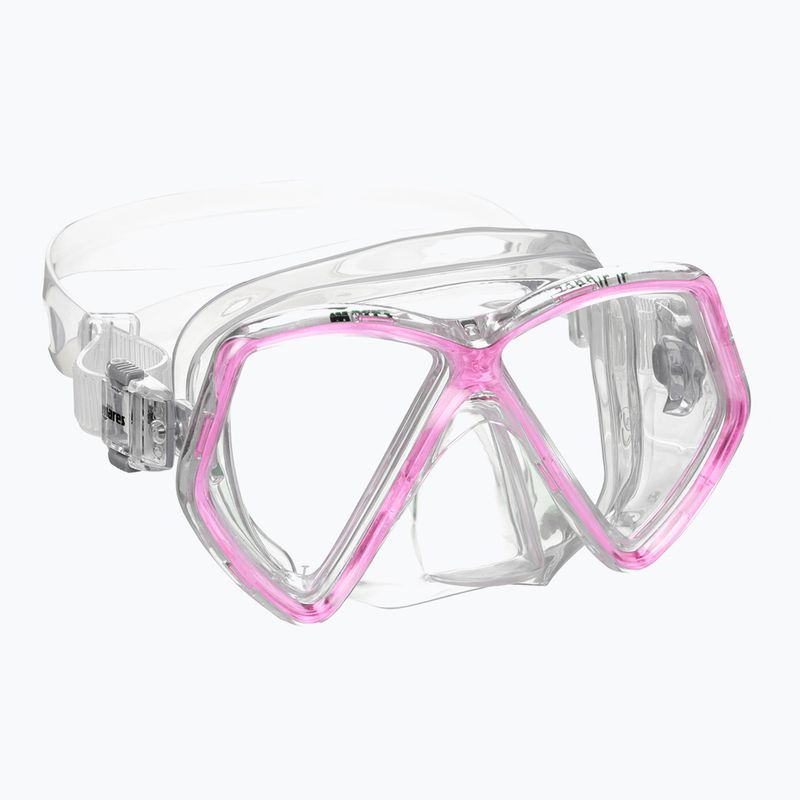 Dětská šnorchlovací sada Mares Combo Zephir Junior pink/clear 2