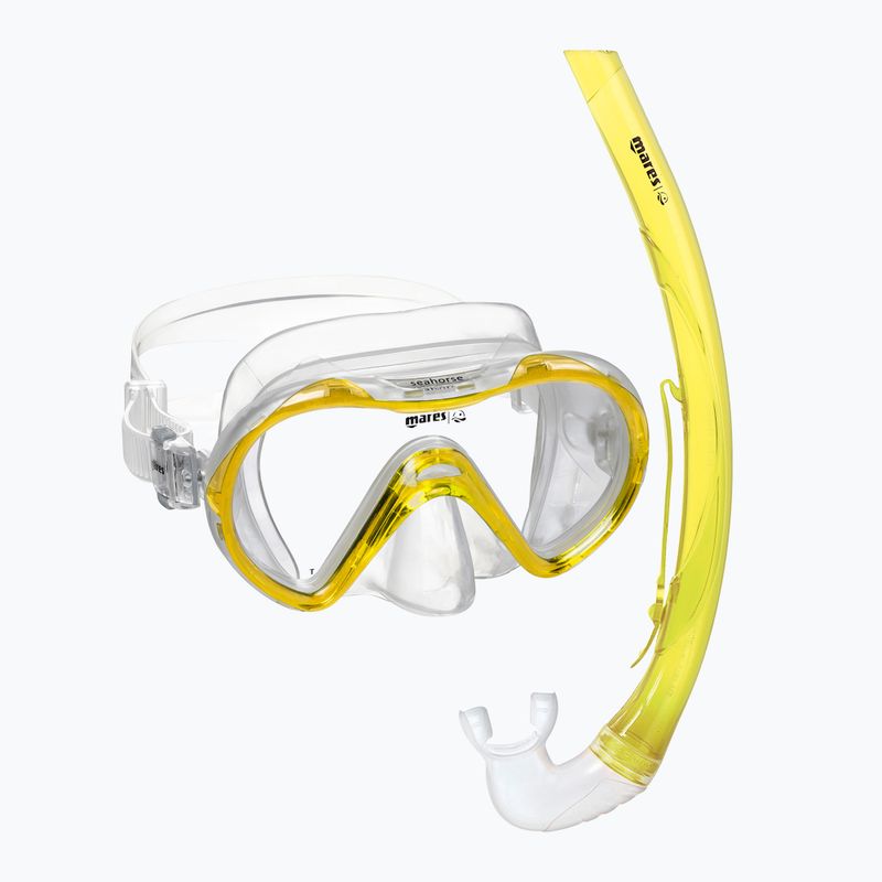 Dětská šnorchlovací sada  Mares Combo Seahorse yellow/clear