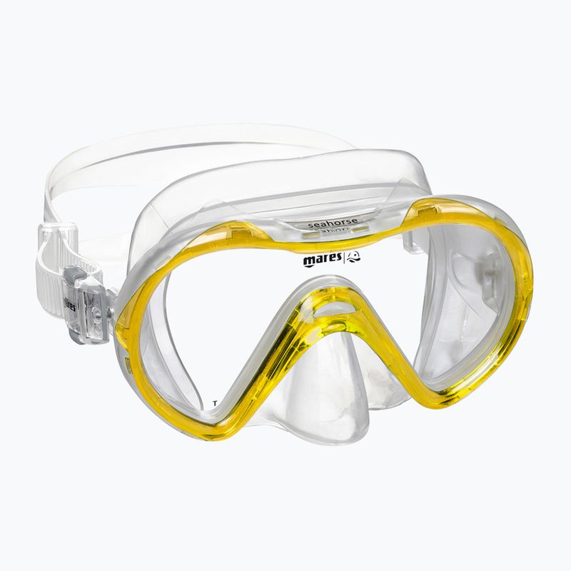 Dětská šnorchlovací sada  Mares Combo Seahorse yellow/clear 2