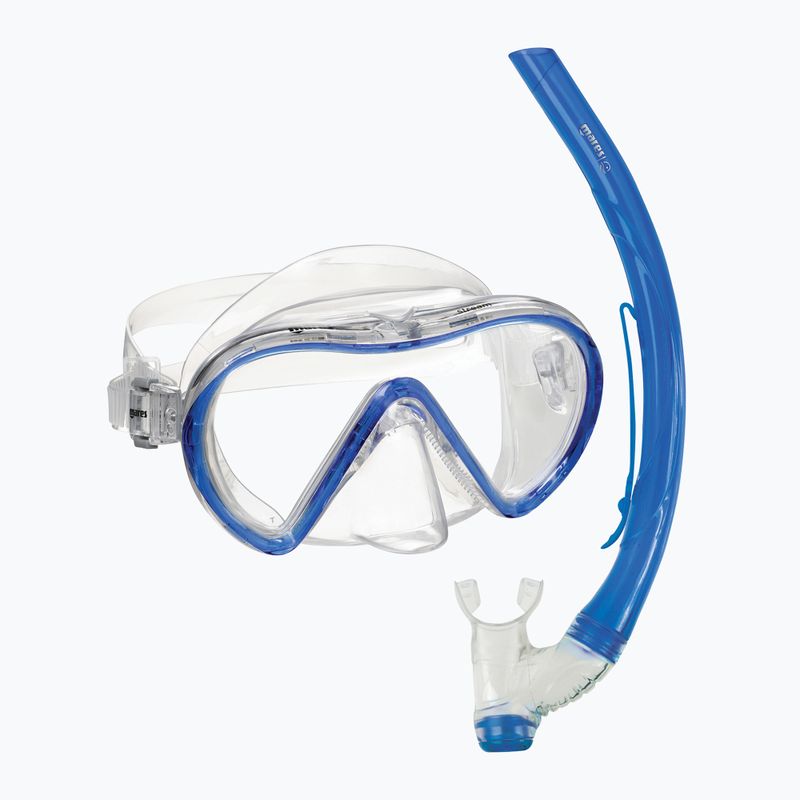 Šnorchlovací sada Mares Combo Stream královsky royal blue/clear