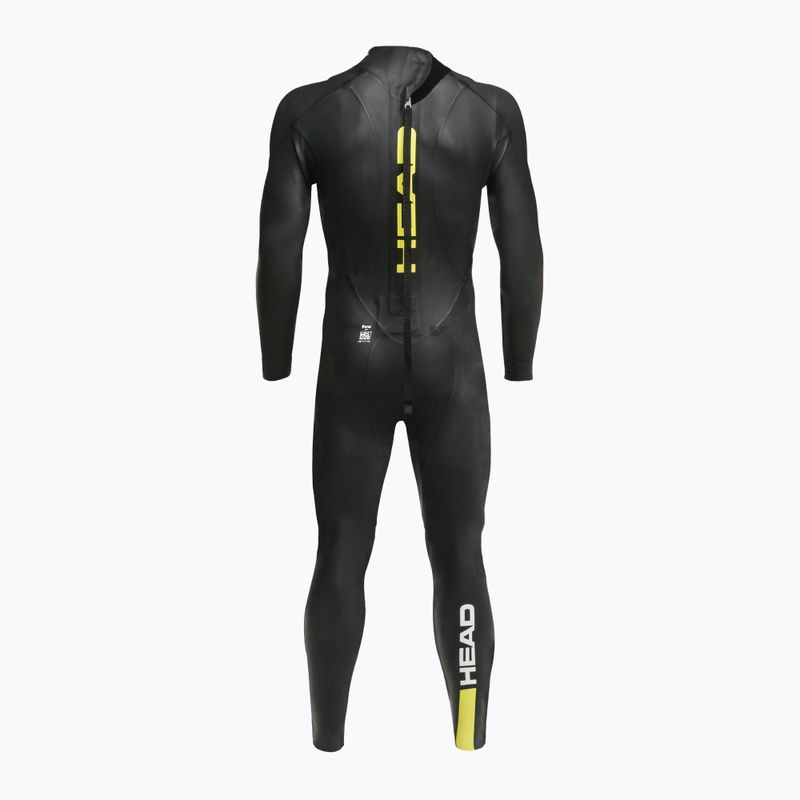 Pánský triatlonový neopren HEAD Ow Free 3.2 black/yellow 3