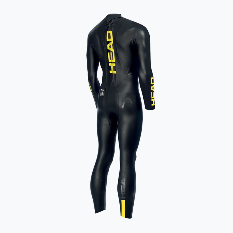 Pánský triatlonový neopren HEAD Ow Free 3.2 black/yellow 7