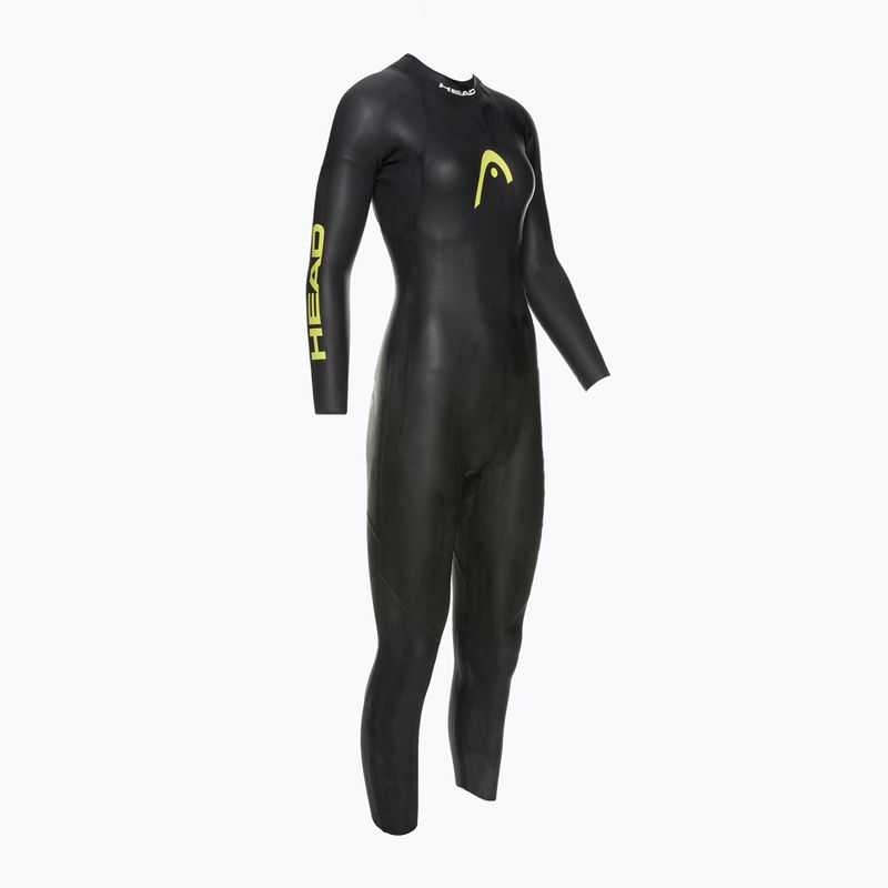 Dámský triatlonový neopren HEAD Ow Free 3.2 black/yellow