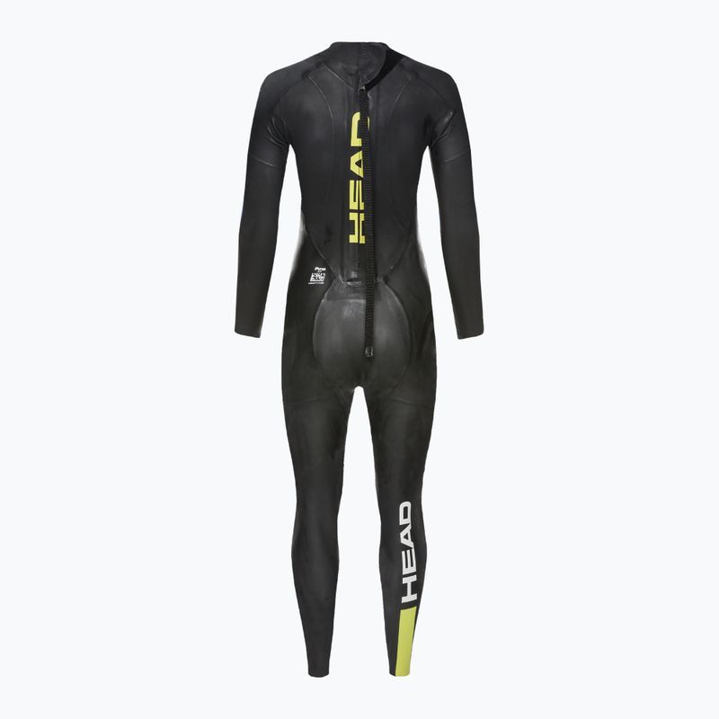 Dámský triatlonový neopren HEAD Ow Free 3.2 black/yellow 3