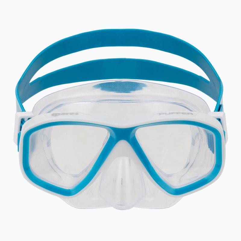 Potápěčská maska Mares Puffer aqua white/clear 2