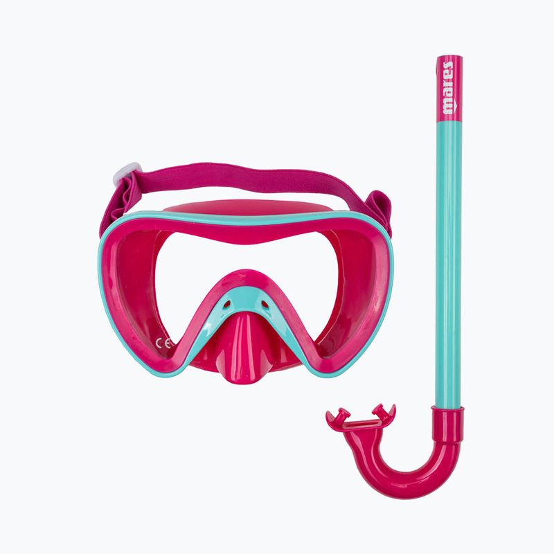 Potápěčský set dziecięcy Mares Turtle růžovo-modrý 411778 8