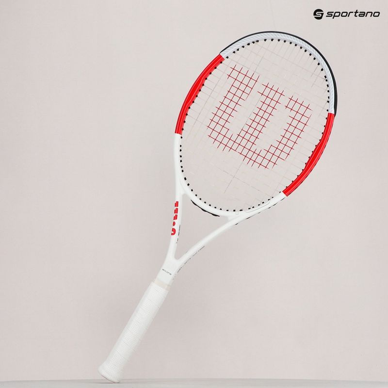 Tenisová raketa Wilson Six.One Team 95 Cvr červeno-bílá WRT73640U 8