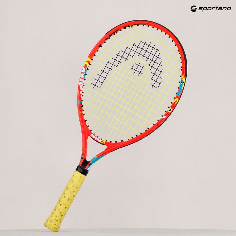 Dětská tenisová raketa HEAD Novak 21 červená/žlutá 233520 8
