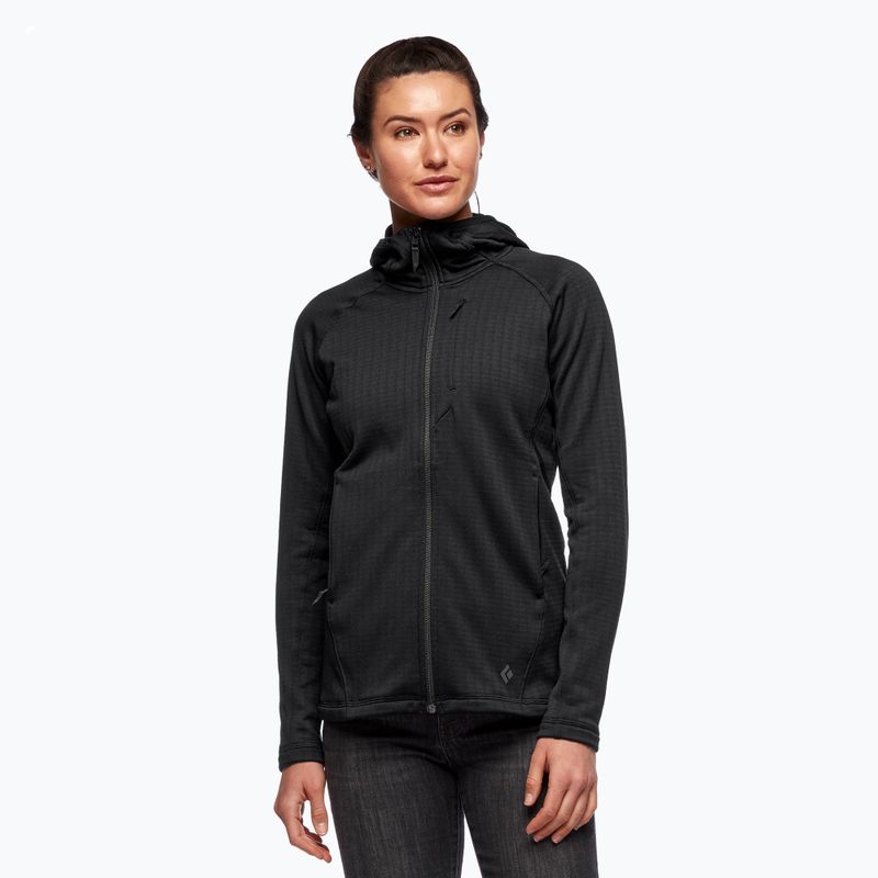 Dámská trekingová mikina Black Diamond Factor Hoody černá AP7440800002