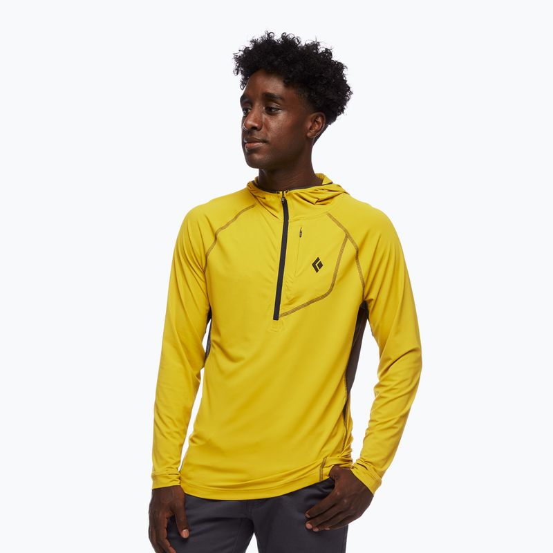 Pánská trekingová mikina Black Diamond Alpenglow Pro Hoody žlutá AP7520827006 2