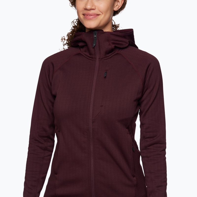 Dámská trekingová mikina Black Diamond Factor Hoody vínová AP7440806018 4