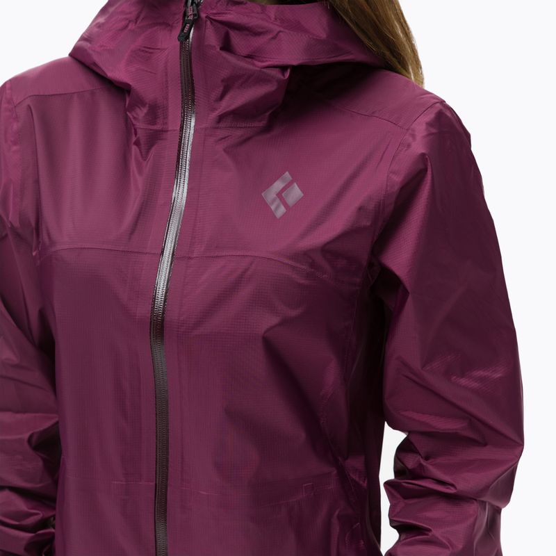 Dámská nepromokavá bunda s membránou Black Diamond Treeline fialová AP7450095016XSM1 5