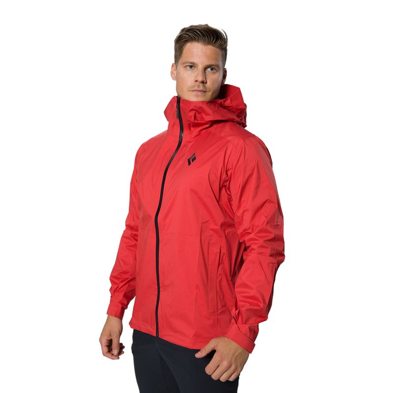 Pánská nepromokavá bunda Black Diamond Stormline Stretch červená APCDT06040SML1