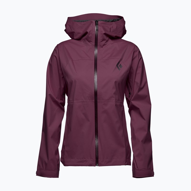 Black Diamond dámská bunda do deště Stormline Stretch fialová APM6975016XXS1