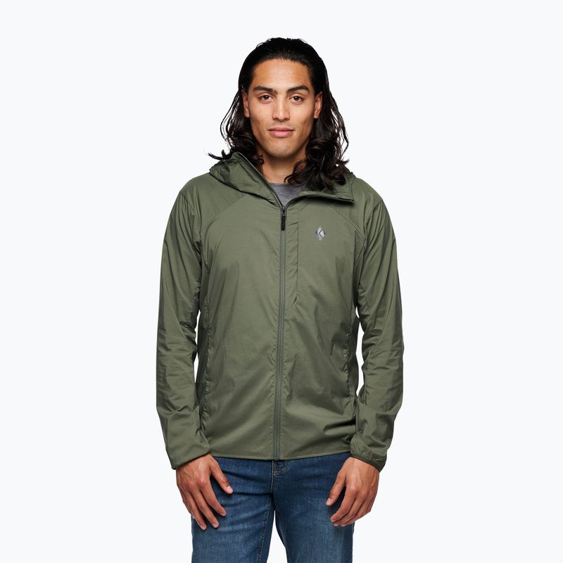Pánská softshell bunda Black Diamond Alpine Start Hoody zelená AP7450233010